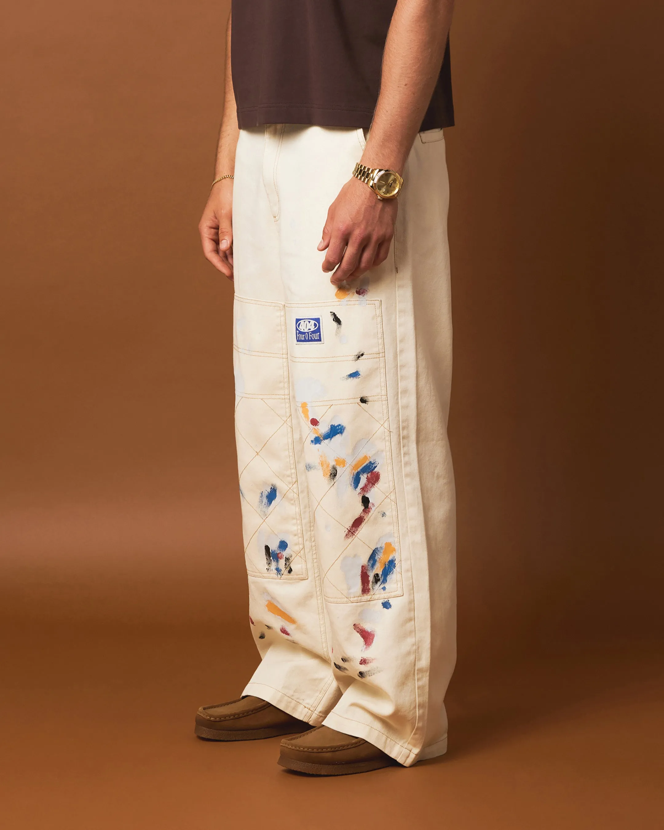 404 Painter Double Knee Pants Off White