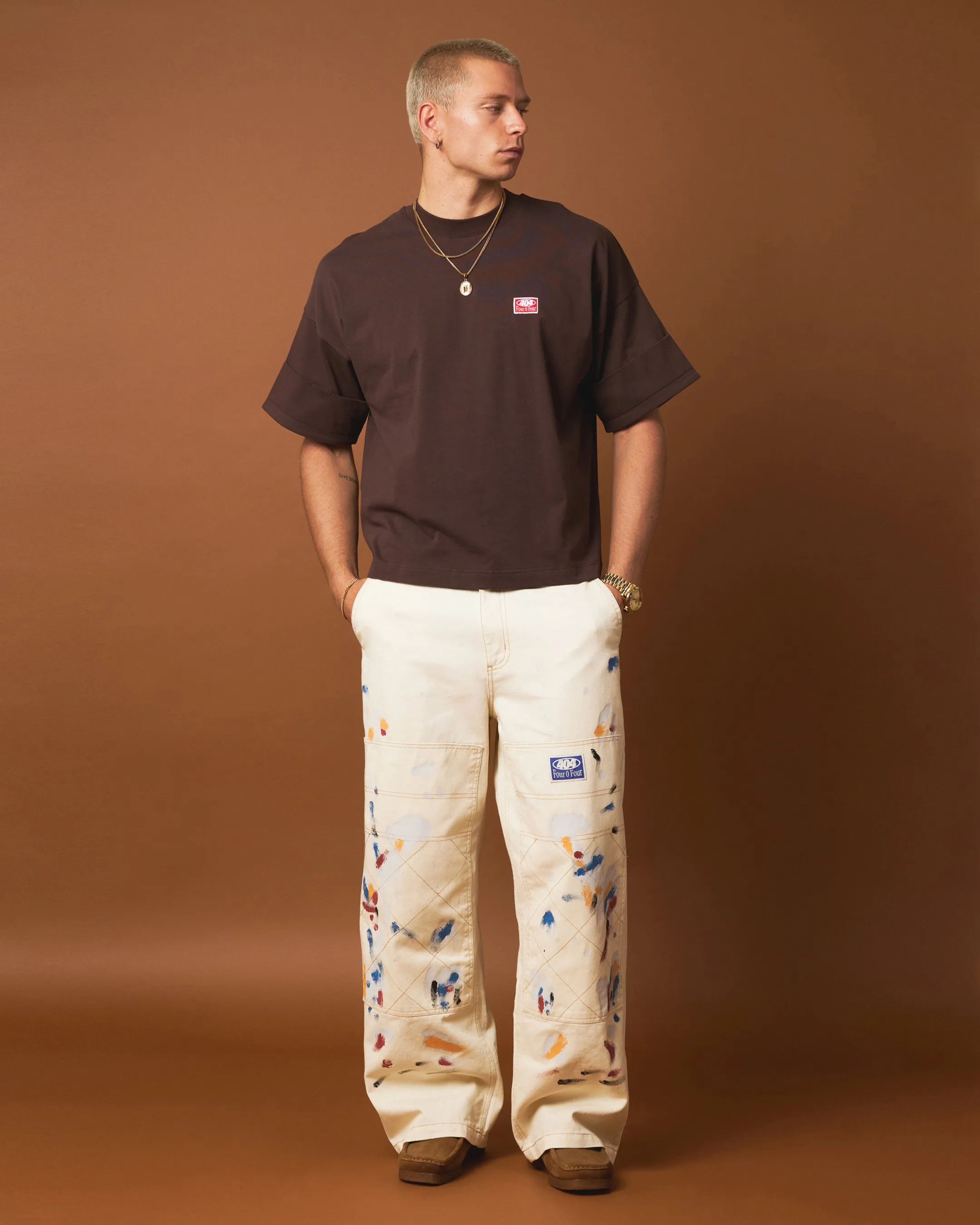 404 Painter Double Knee Pants Off White