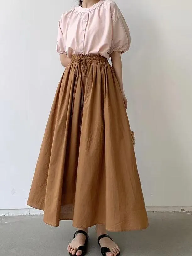 7 Color Flared Pleated Colorful Skirt