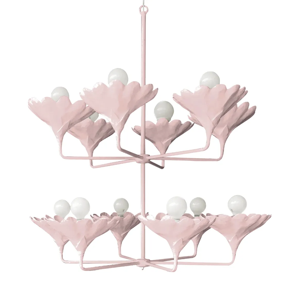 Arlo Chandelier in Baby Pink