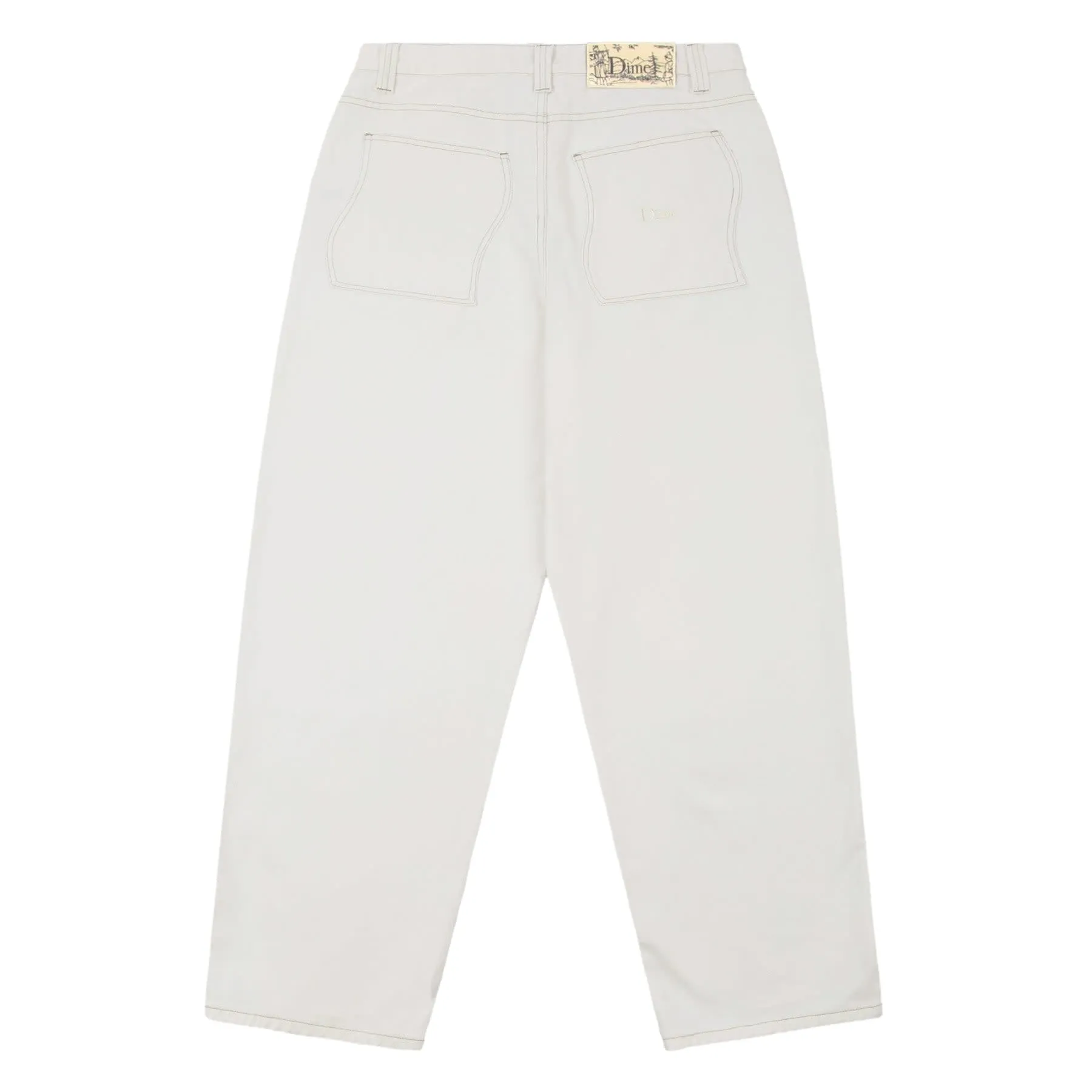 Baggy Denim Pants - Off White