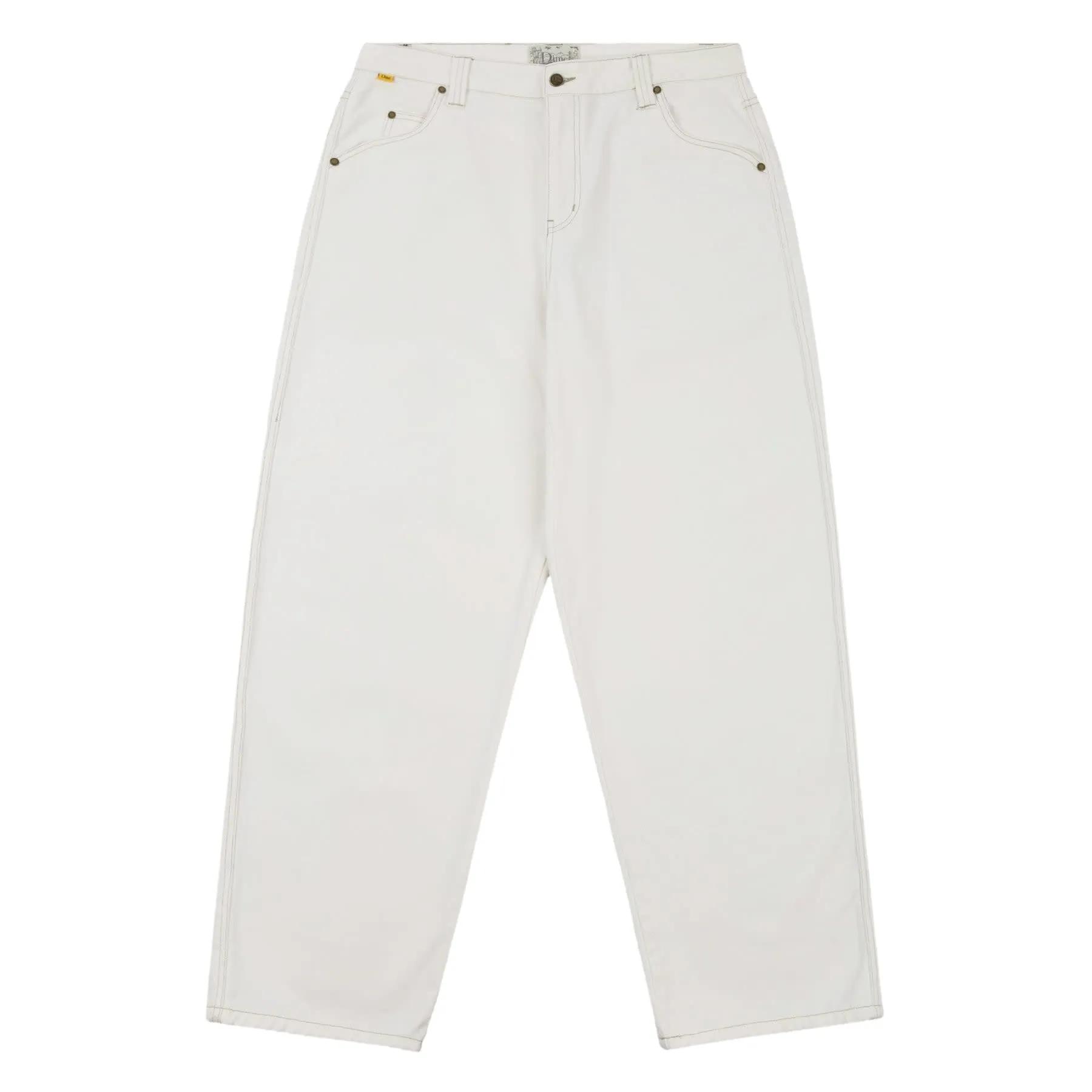 Baggy Denim Pants - Off White