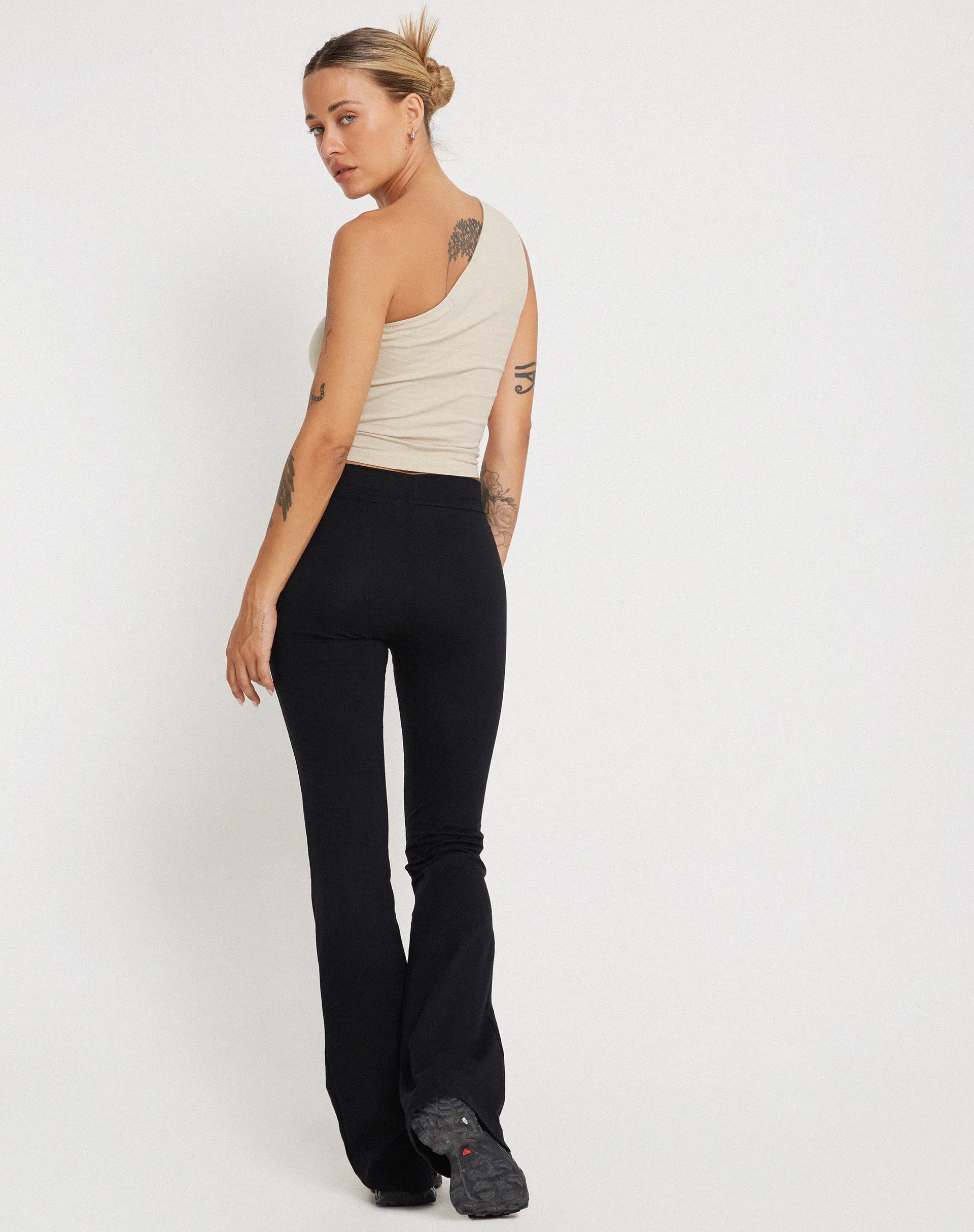 Bay One Shoulder Top in Coconut Milk