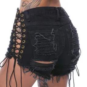 Black Corset Shorts