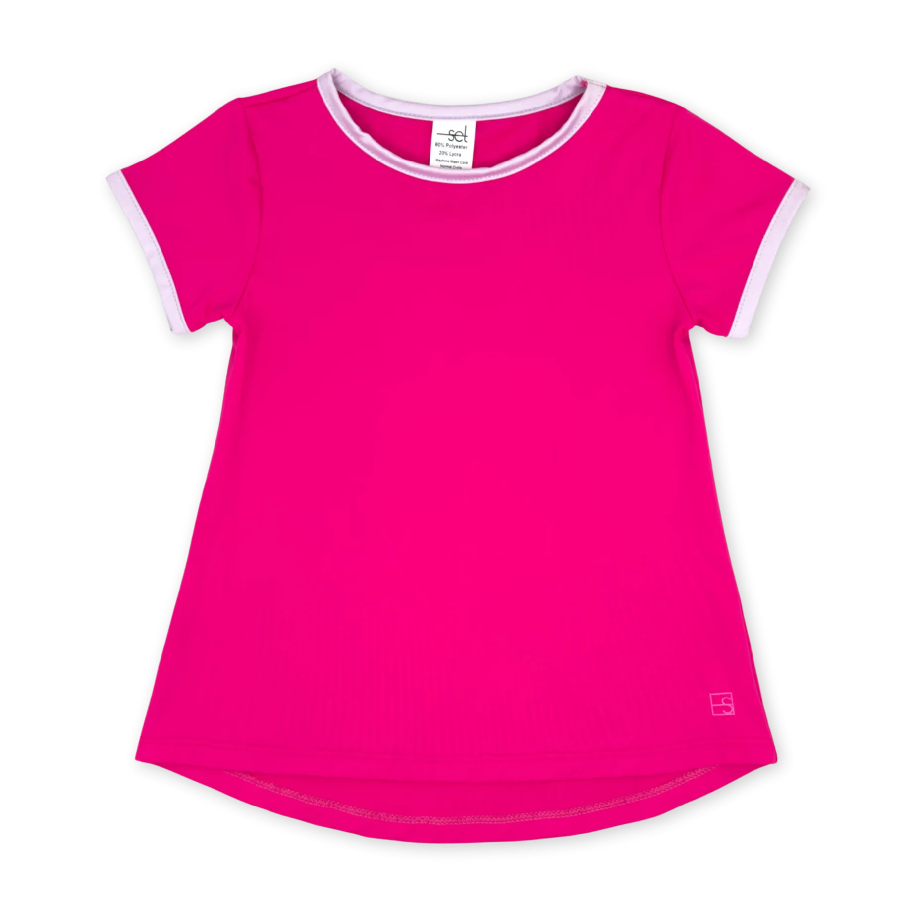 Bridget Basic T- Power Pink, Petal Purple