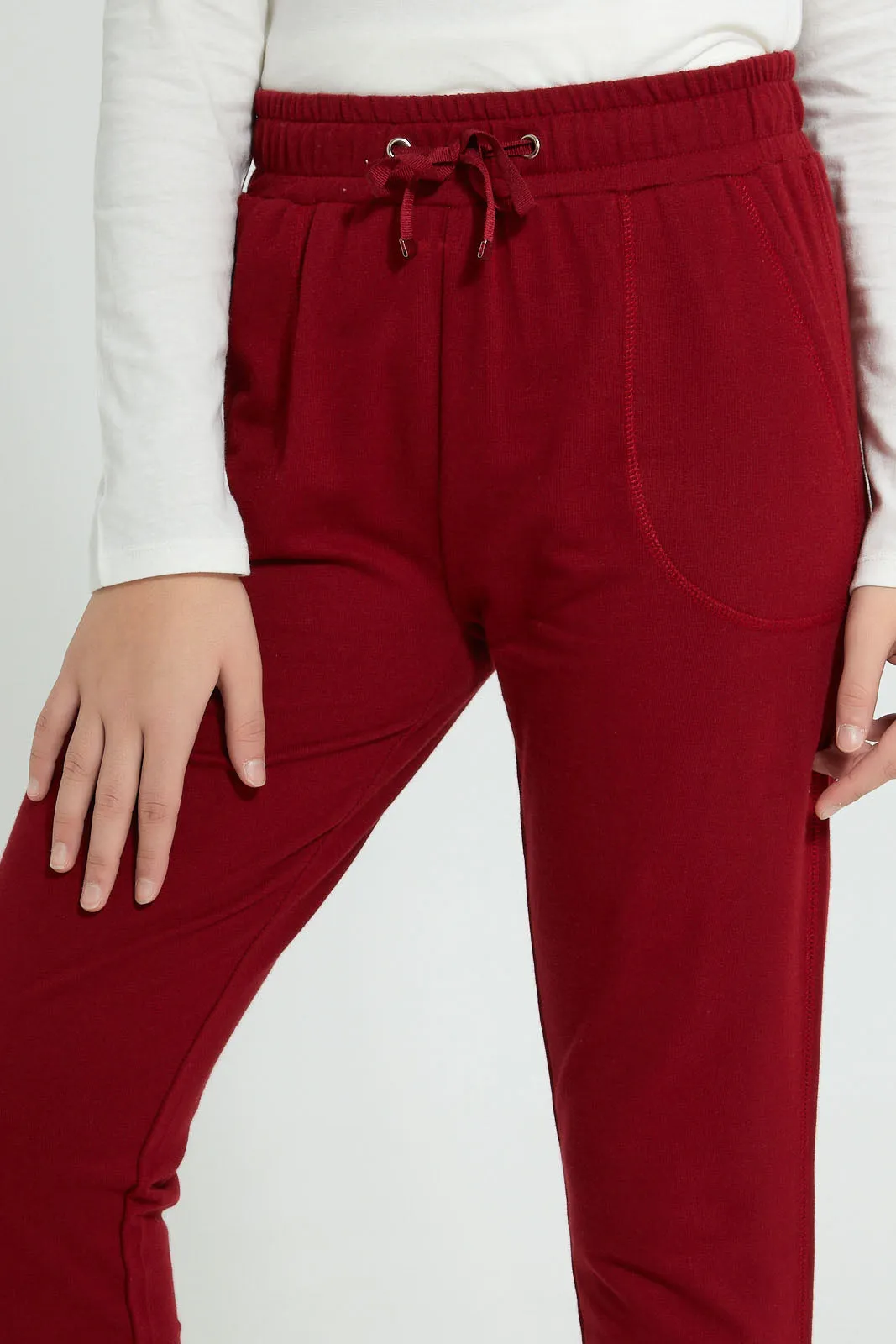 Burgundy Basic Jogger