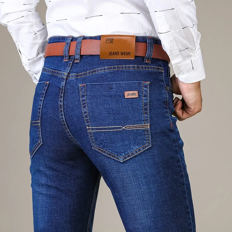 Casual Straight Stretch Jeans