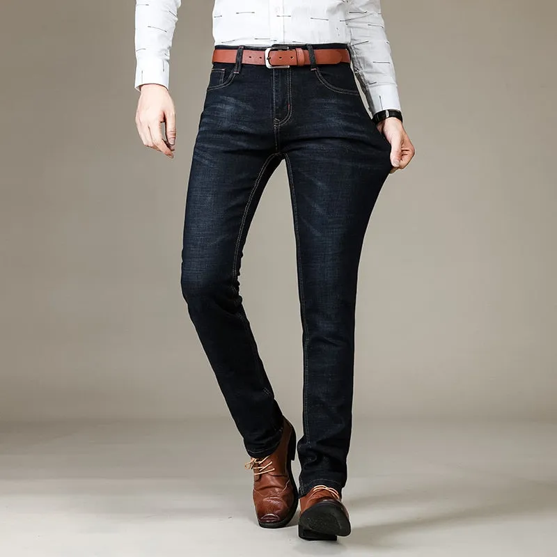 Casual Straight Stretch Jeans