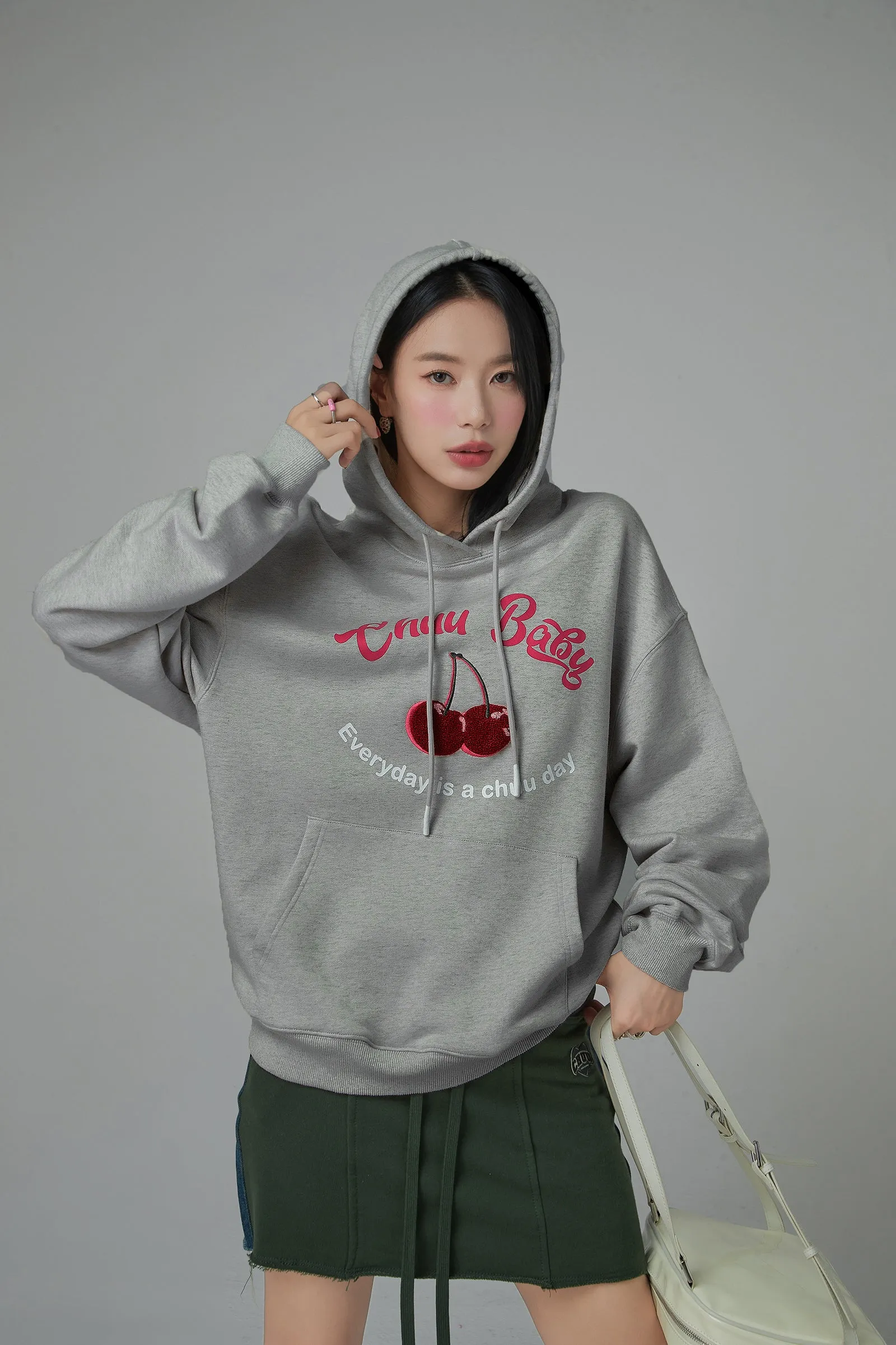 Cherry Loose Fit Hoodie