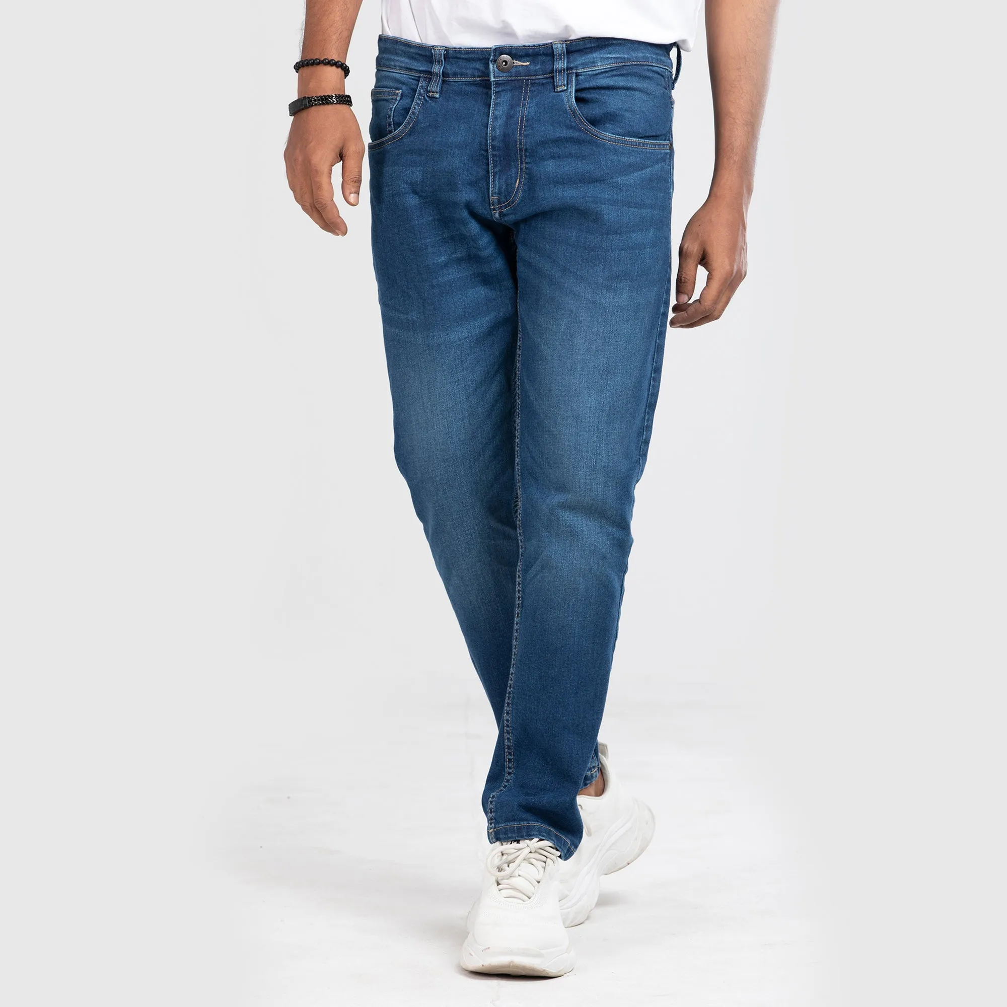 Comfort Stretch Semi Fit Jeans - Dark Blue