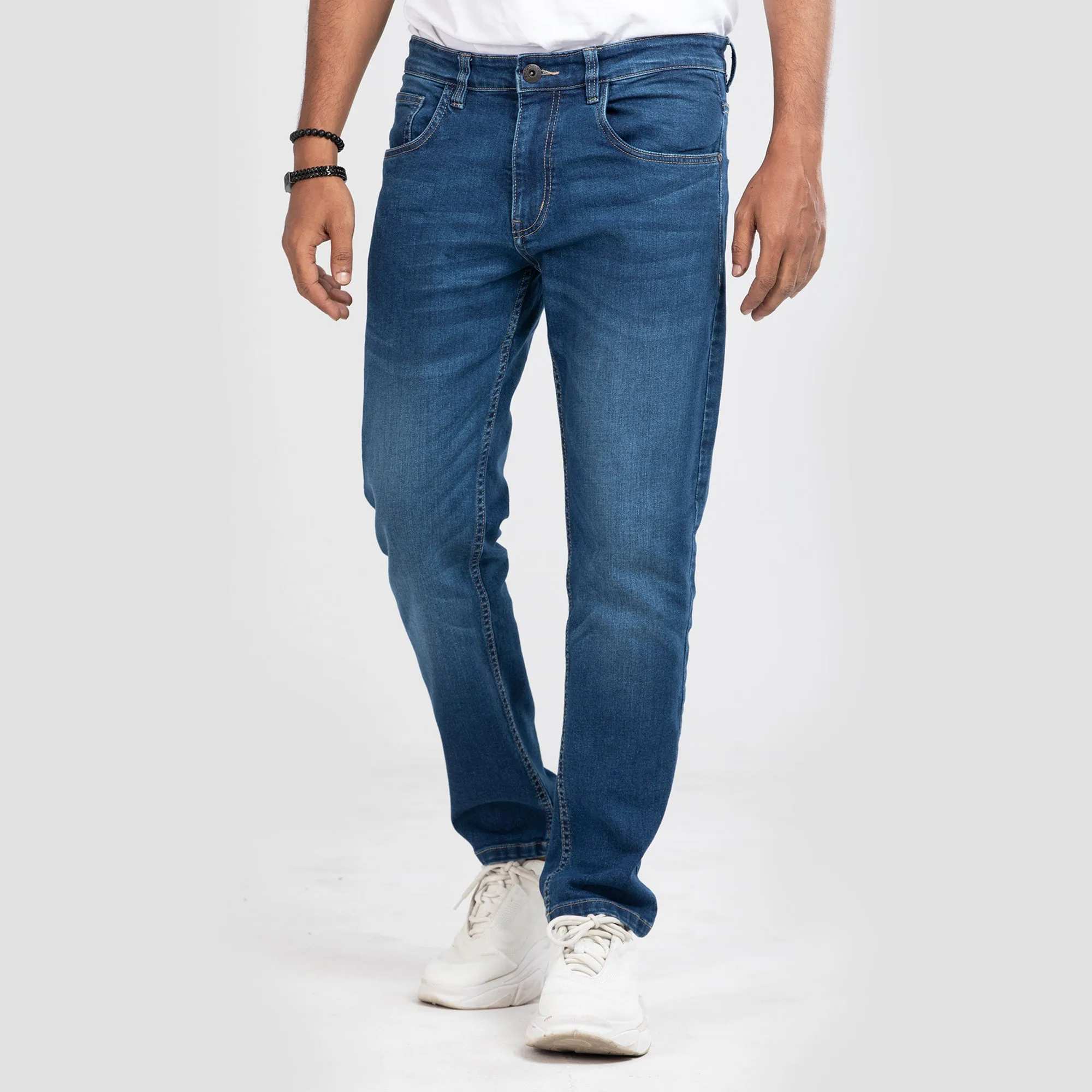 Comfort Stretch Semi Fit Jeans - Dark Blue