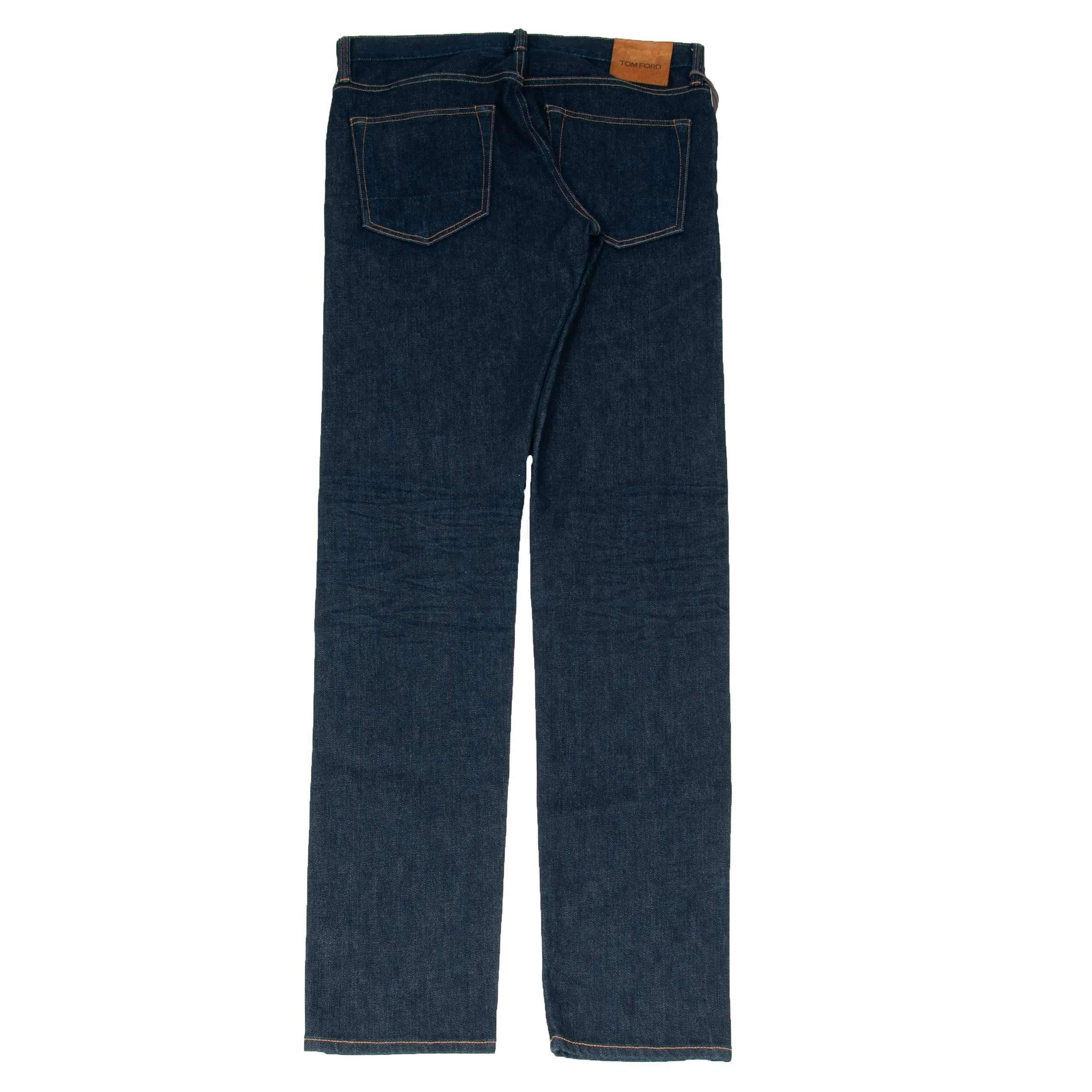 Dark Indigo Stretch Selvedge Raw Denim Jeans