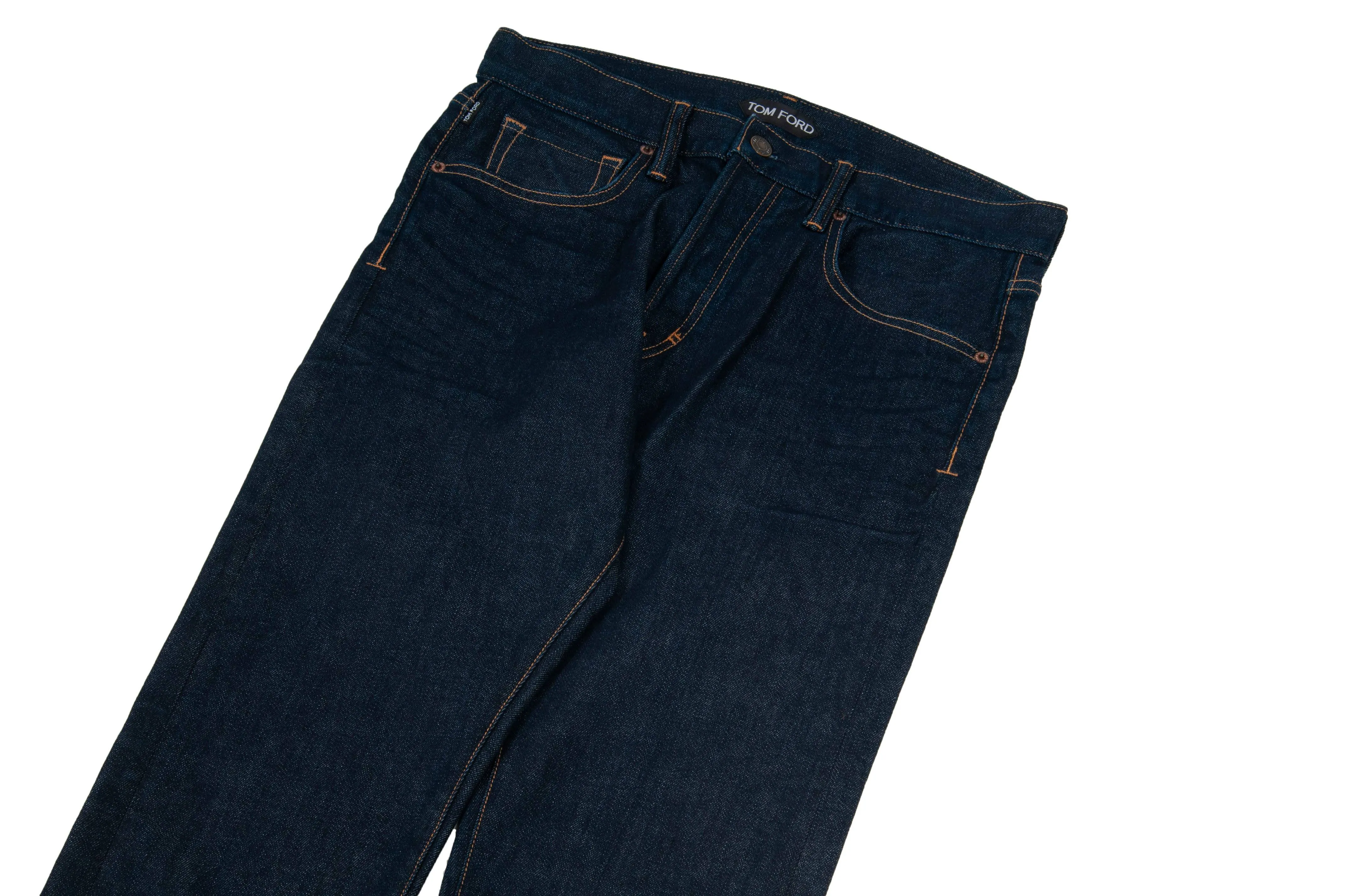 Dark Indigo Stretch Selvedge Raw Denim Jeans