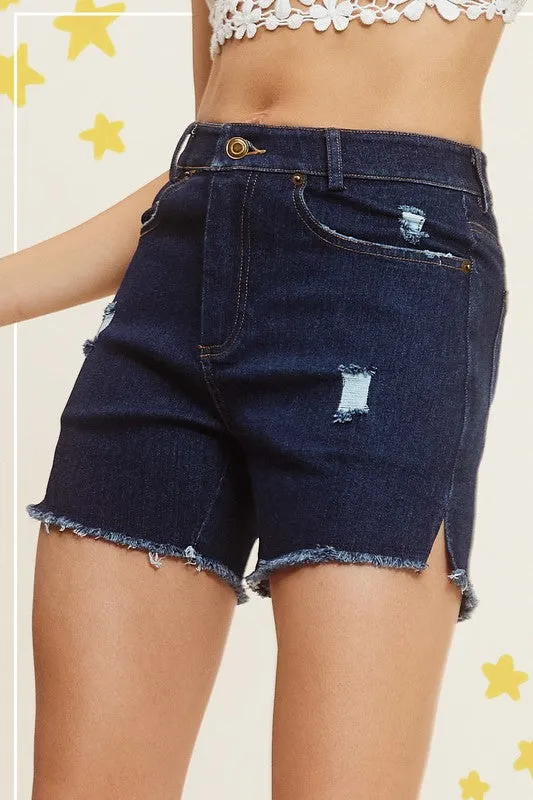 Dottie Washed Denim Shorts