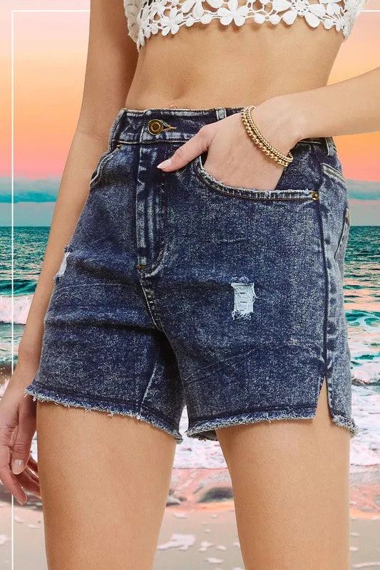 Dottie Washed Denim Shorts