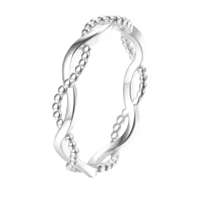 Double Helix Ring Sterling Silver