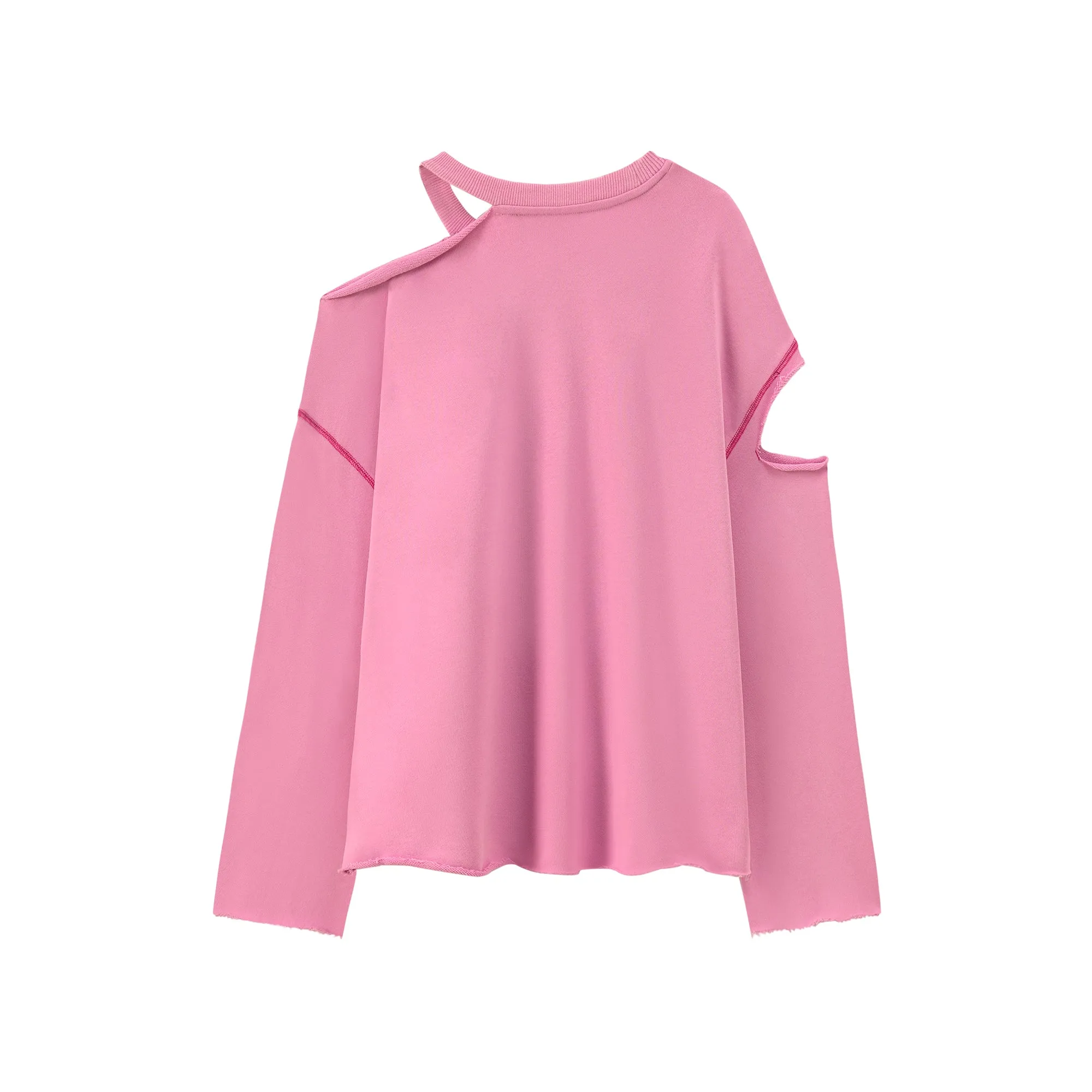 Dynamite Off Shoulder Loose Fit Long Sleeve Sweatshirt