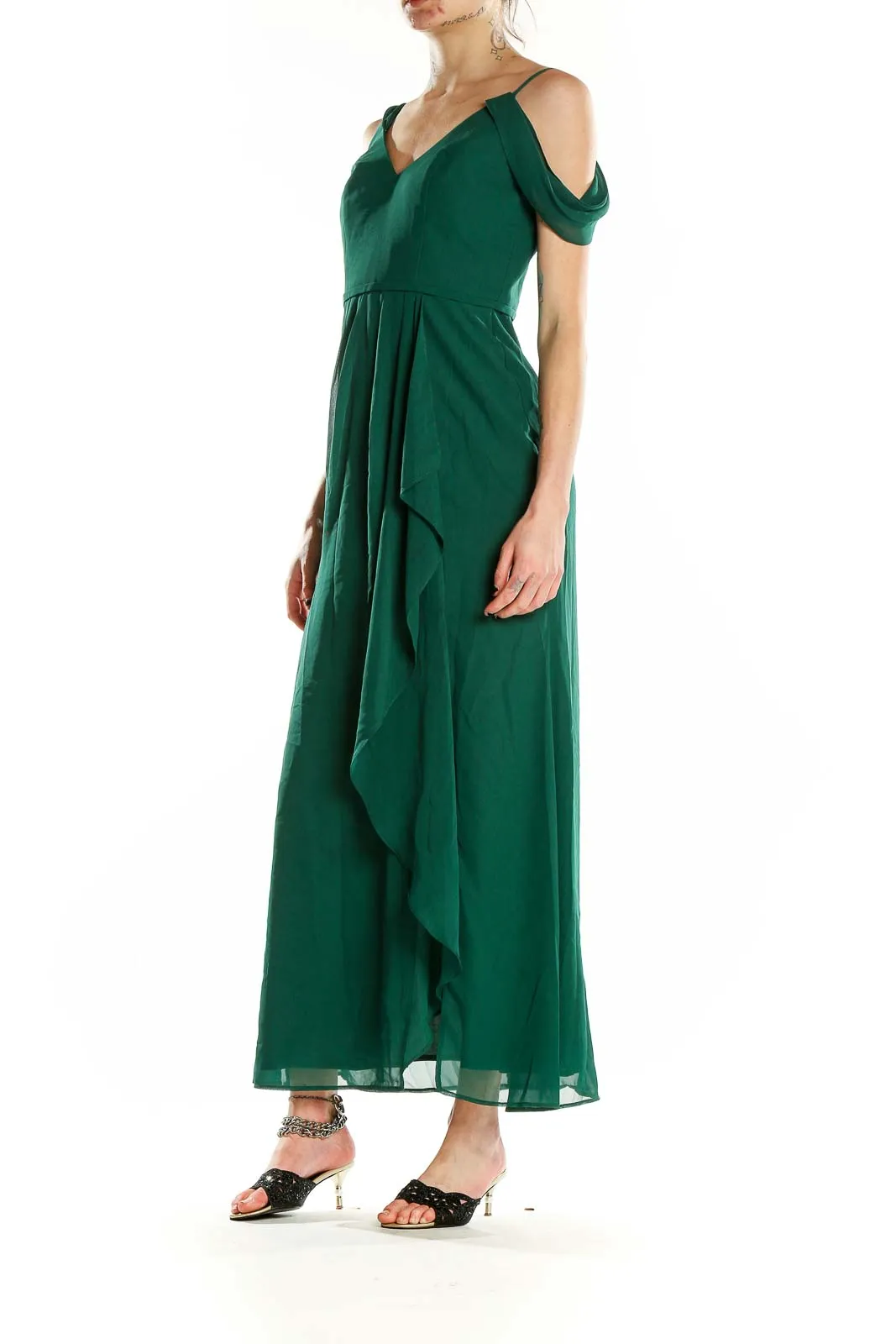 Emerald Green Flowy Maxi Dress