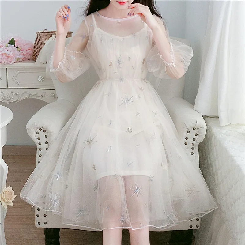 Fairy Gauze Two-Piece Dresses AD10641