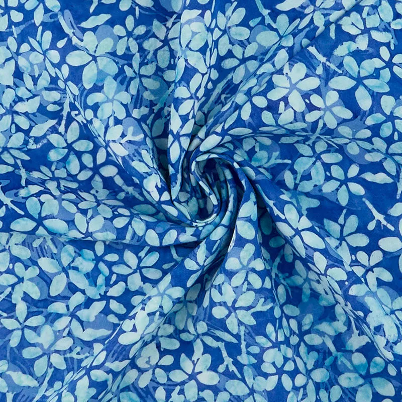 Fashion Rayon Batiks - Aqua Lei Yardage