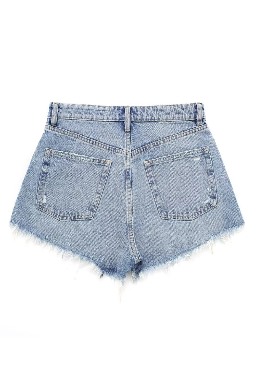 'Fiona' High Waist Ripped Mini Shorts