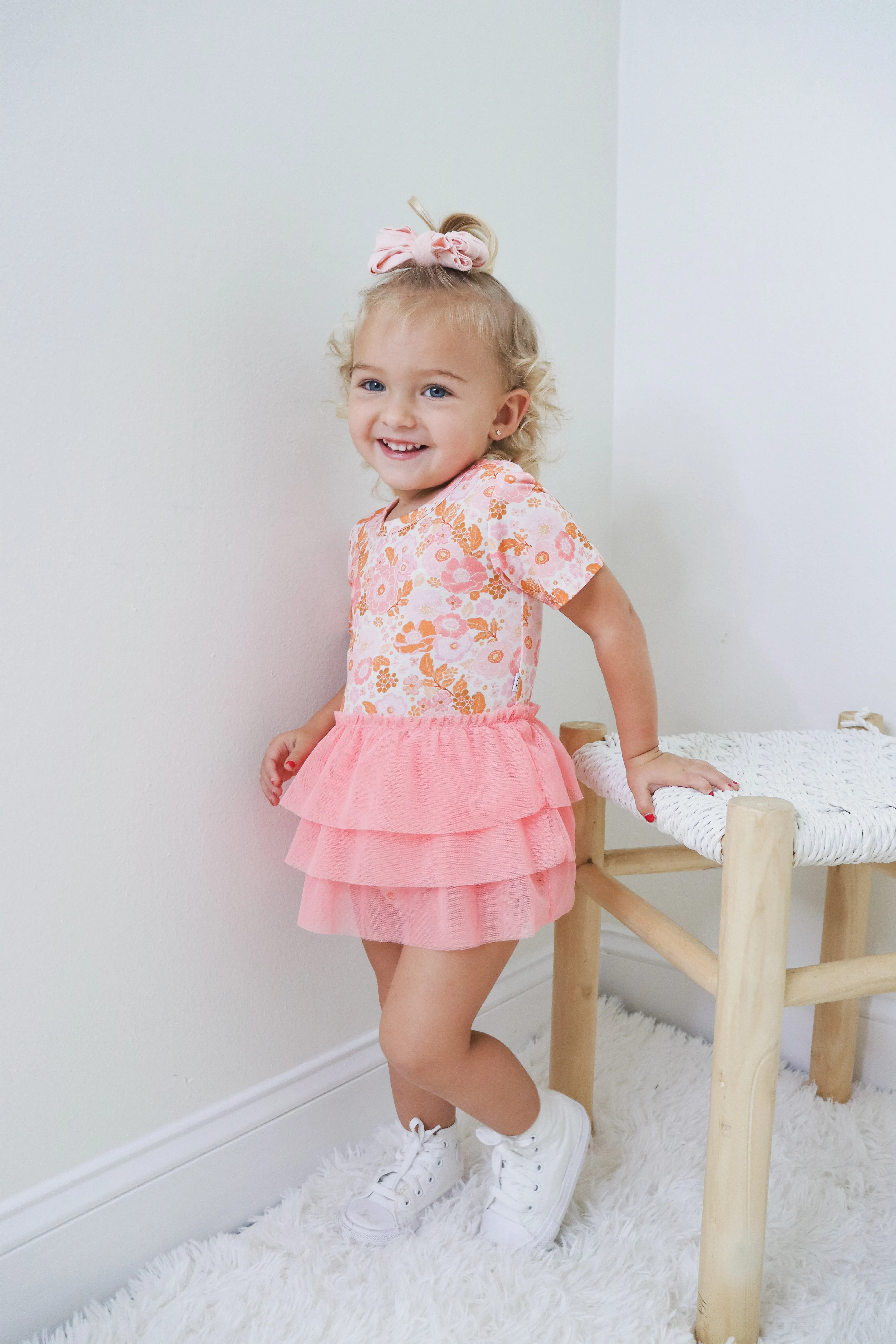 FLOWER CHILD DREAM TUTU BODYSUIT DRESS