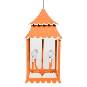 Girly Hanging Lantern in Pumpkin