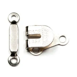 Hemline Hook and Bar: Large: Nickel: Pack of 3