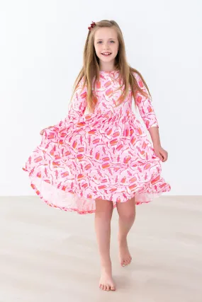 Howdy 3/4 Pocket Twirl Dress