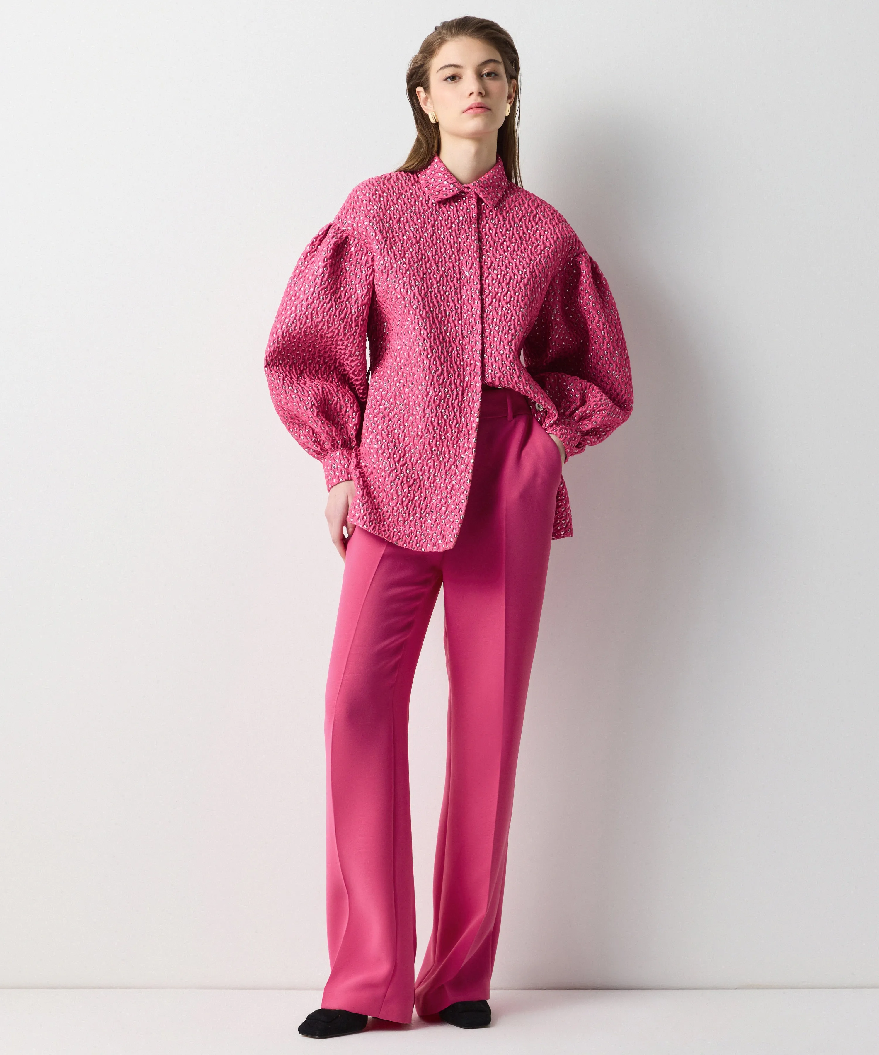 Ipekyol Loose Fit Solid Trousers Pink