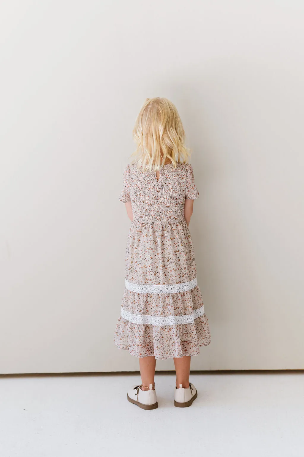 Isla Dress in Dark Cream - Kids