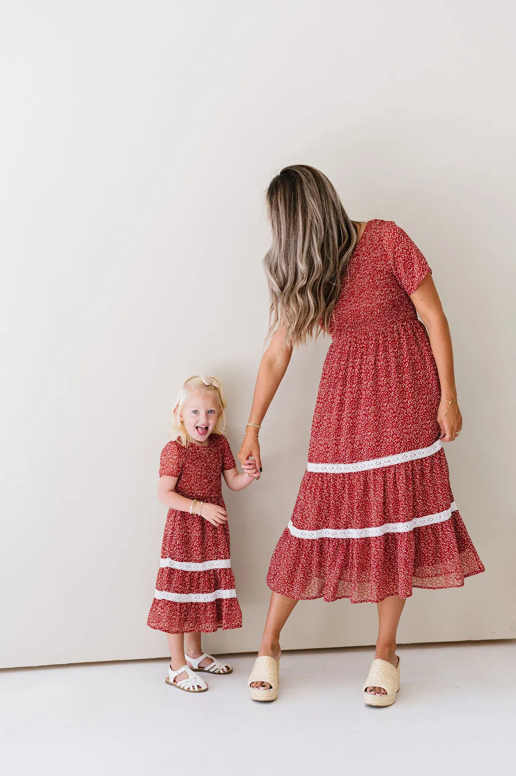 Isla Dress in Red - Kids