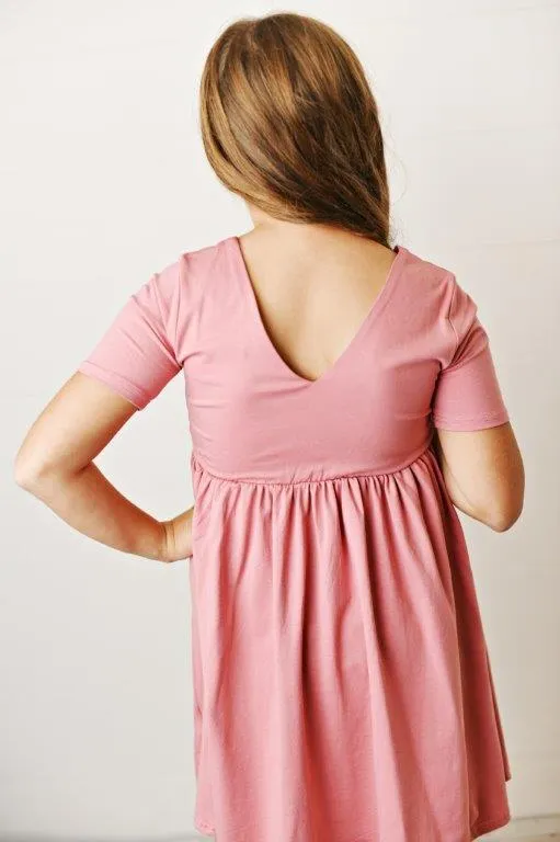 Light Mulberry Twirl Dress