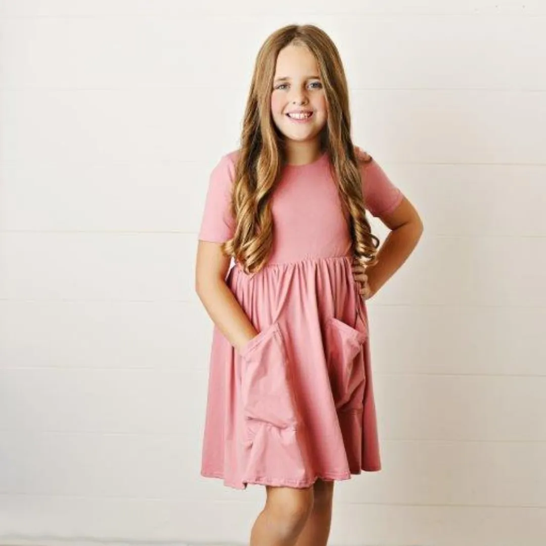 Light Mulberry Twirl Dress