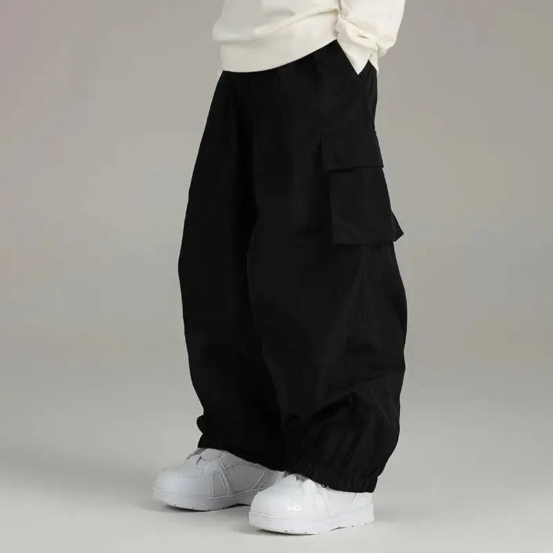 Men's Snowboard Baggy Pants Oversized Soft Shell Trousers