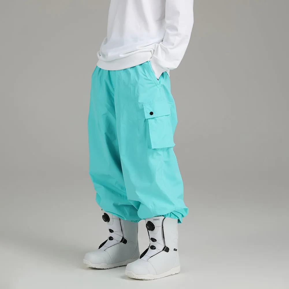 Men's Snowboard Baggy Pants Oversized Soft Shell Trousers