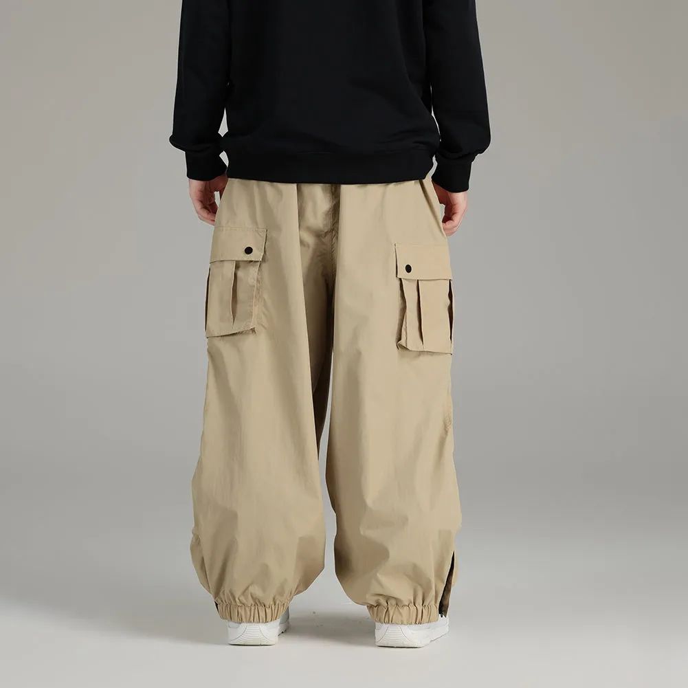 Men's Snowboard Baggy Pants Oversized Soft Shell Trousers