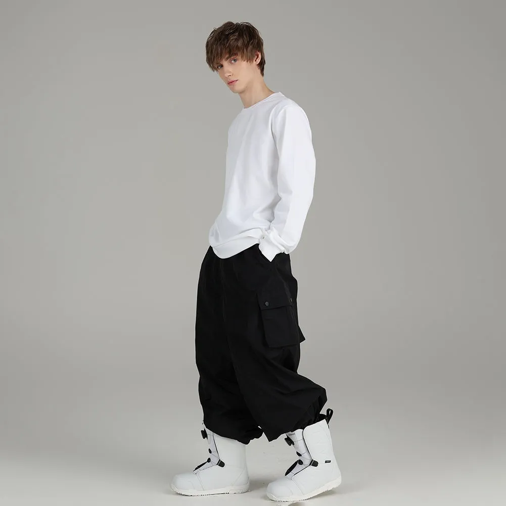 Men's Snowboard Baggy Pants Oversized Soft Shell Trousers