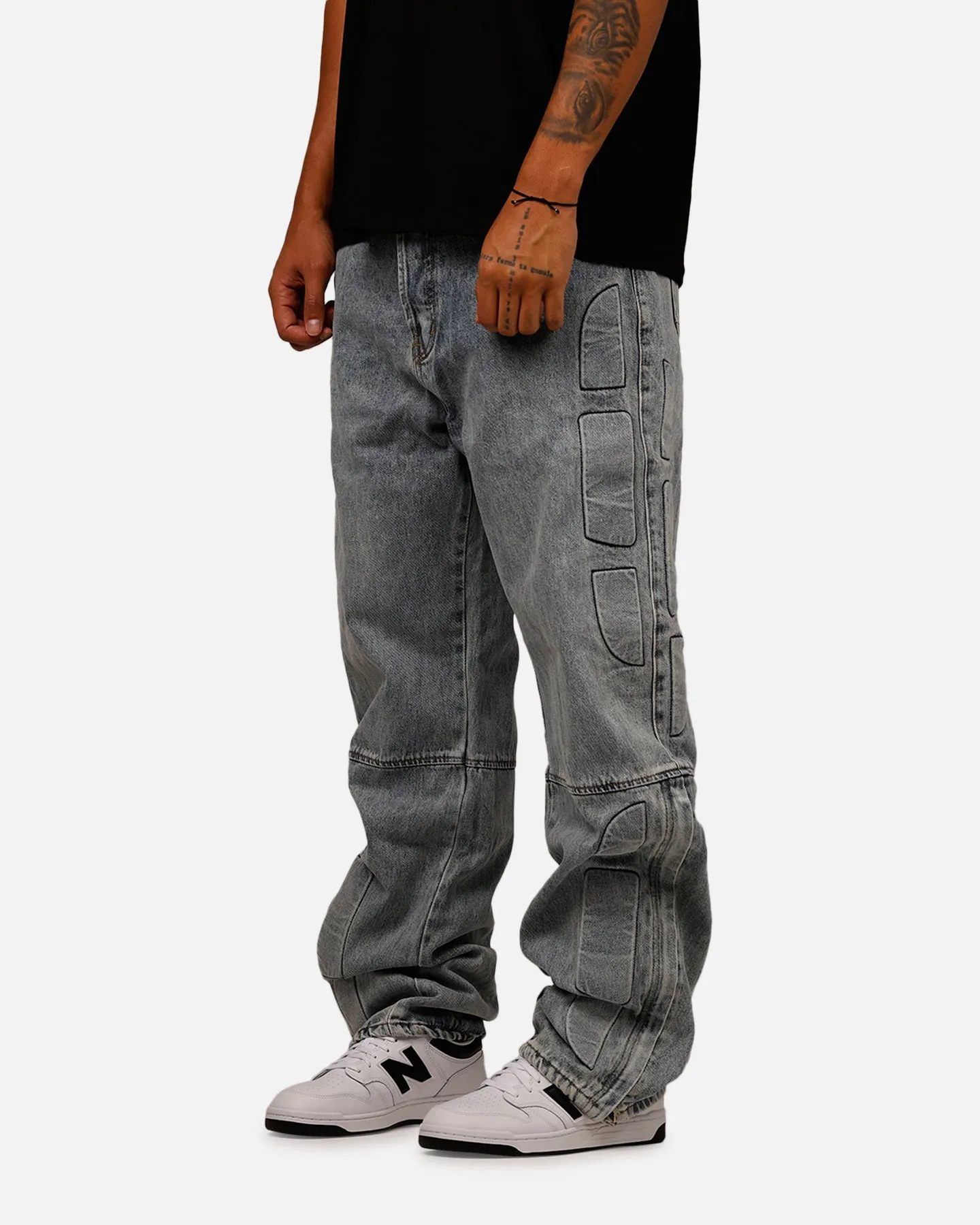 MNML Ultra Baggy Padded Denim Pants Blue