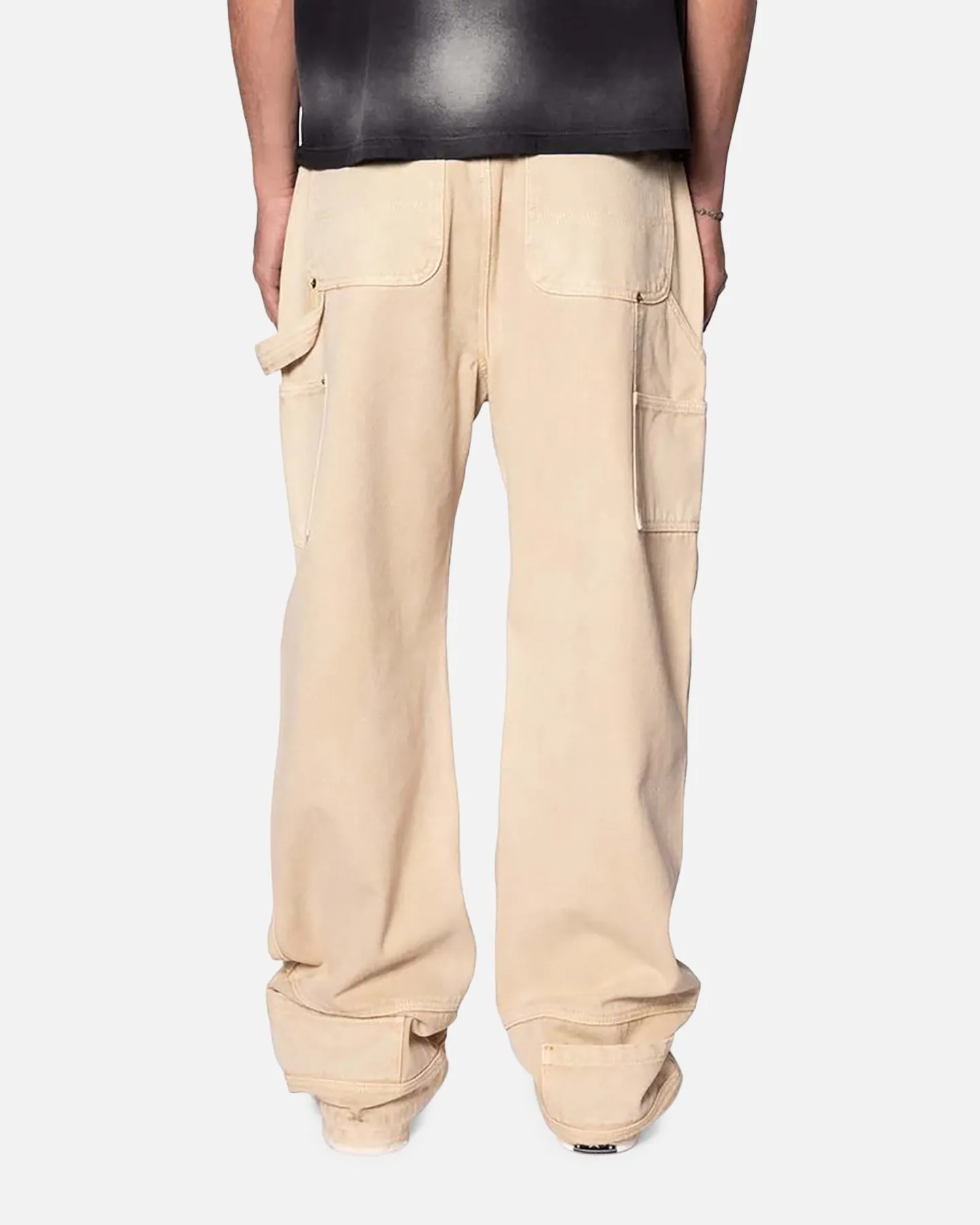 MNML Ultra Baggy Workwear Denim Pants Tan