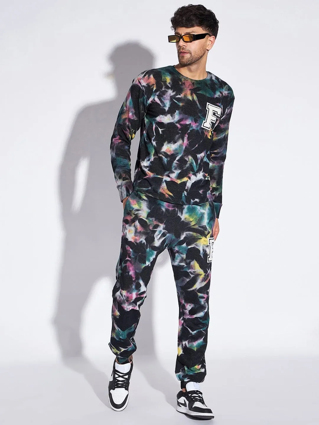 Multi Colour Tie and Dye Oversized Joggers