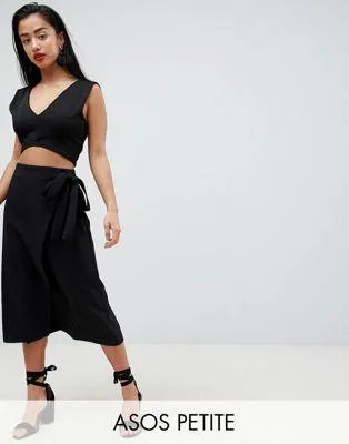 PETITE Tailored Midi Simple Wrap