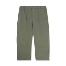 Pleated Trousers - Moss