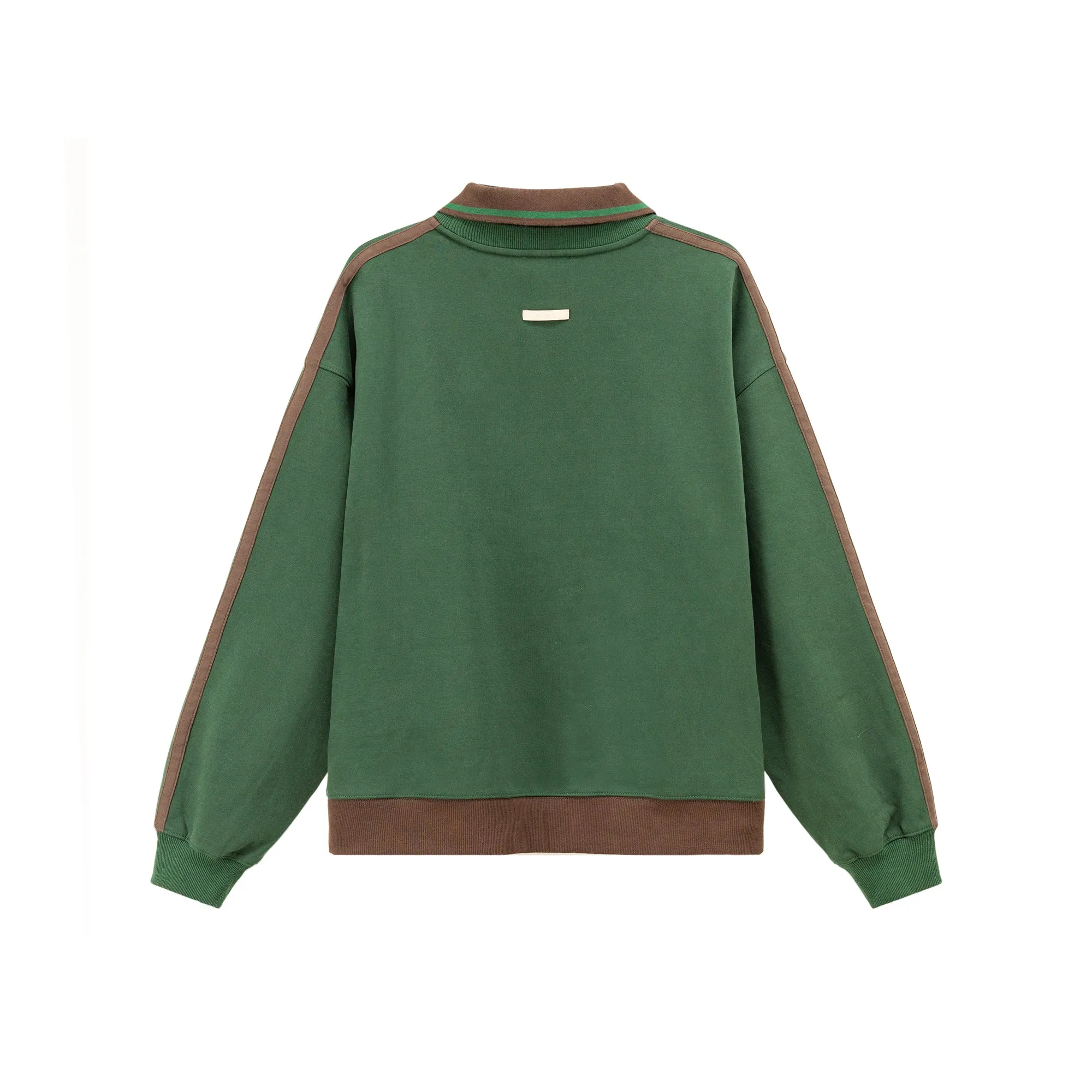 Polo Collar Loose Fit Sweatshirt