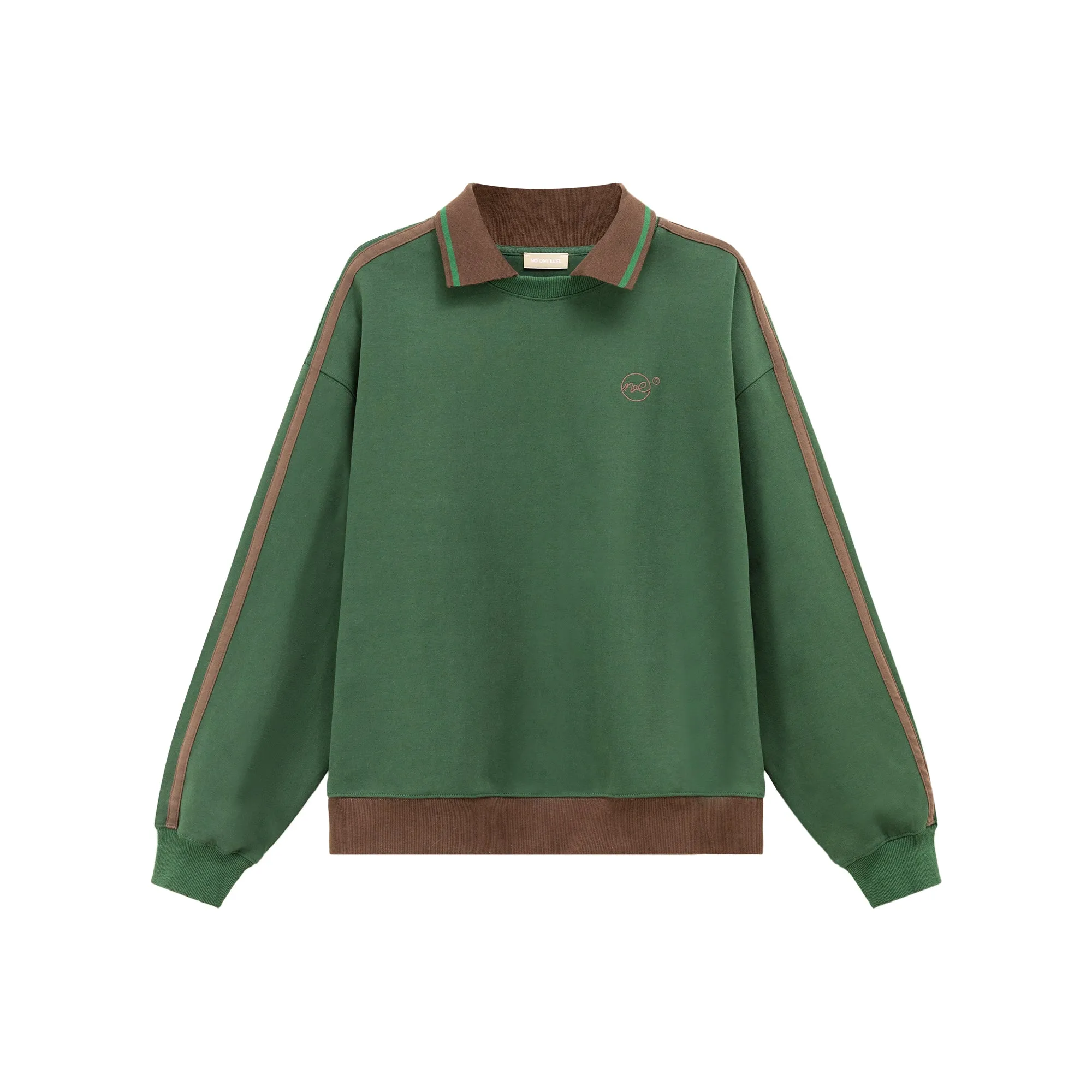 Polo Collar Loose Fit Sweatshirt