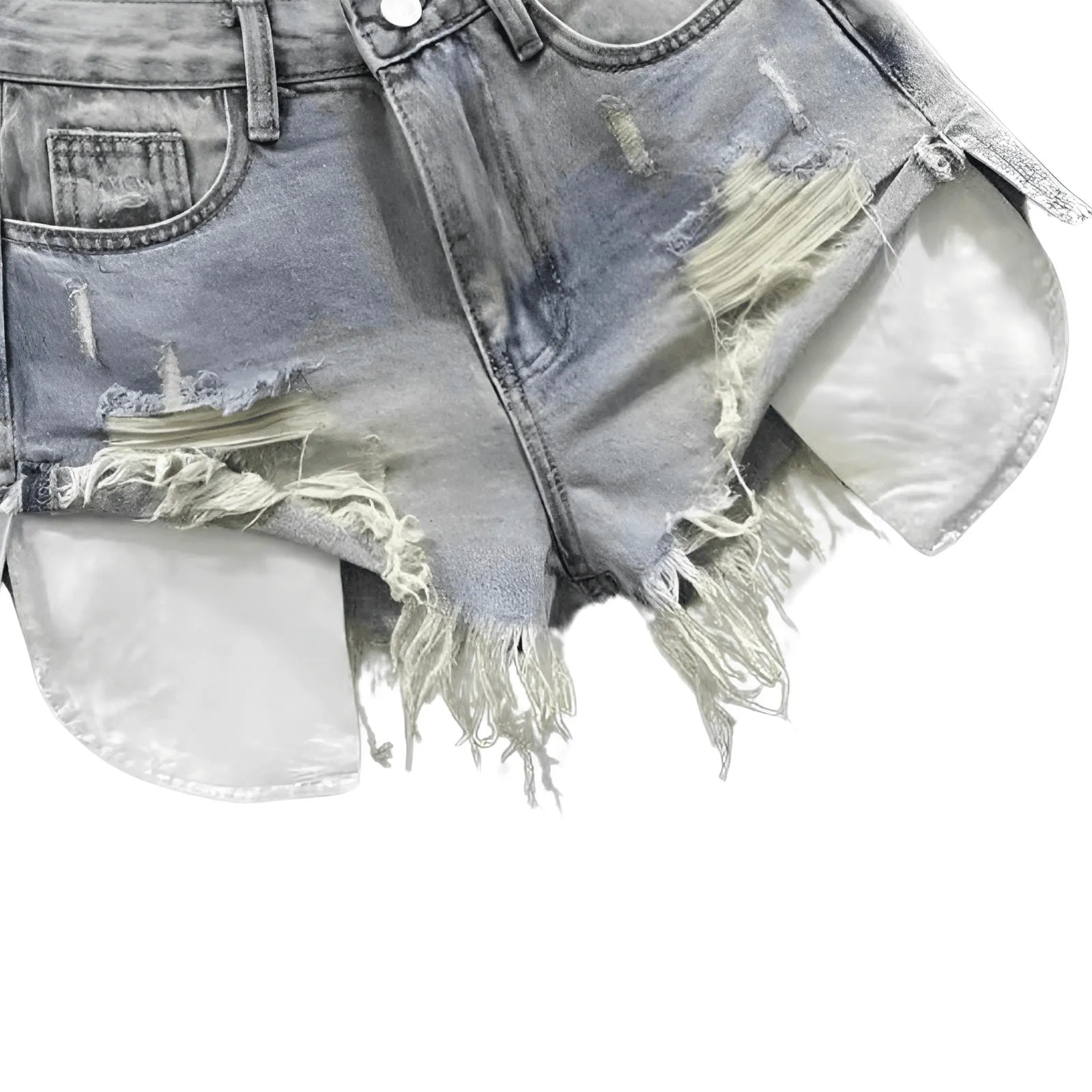 Sexy High Waist Ripped Blue Jean Shorts for Women