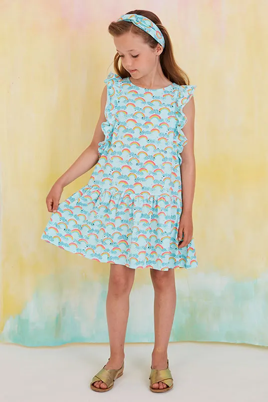 Soft Gallery Alberte Rainbow Girls Dress