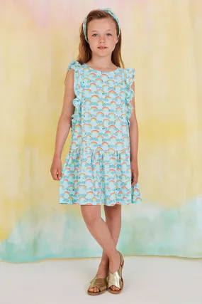 Soft Gallery Alberte Rainbow Girls Dress