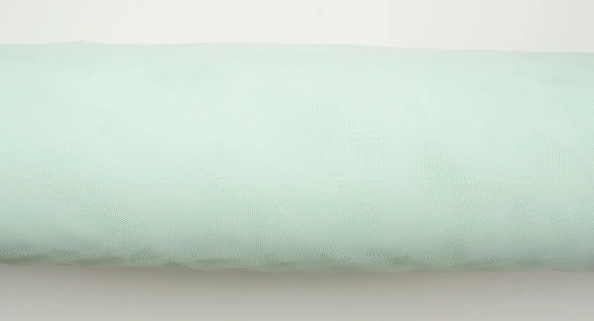 Soft Mint Green Polyamide Tulle