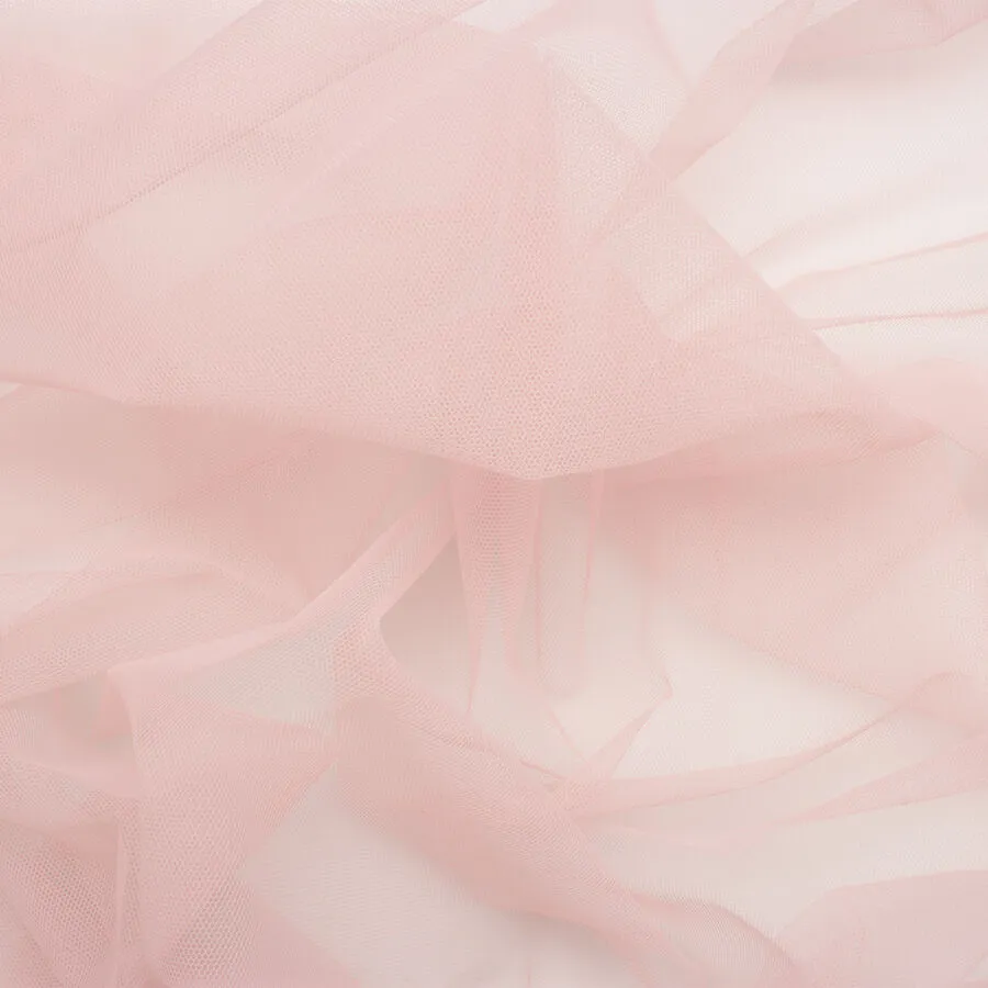 Soft Rose Pink Polyamide Tulle